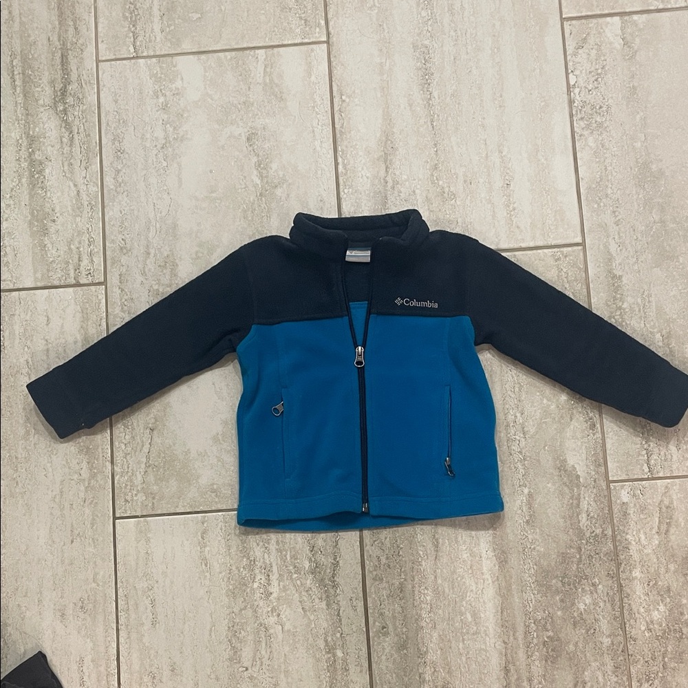 Columbia navy and Blue Fleece Jacket boys 3t